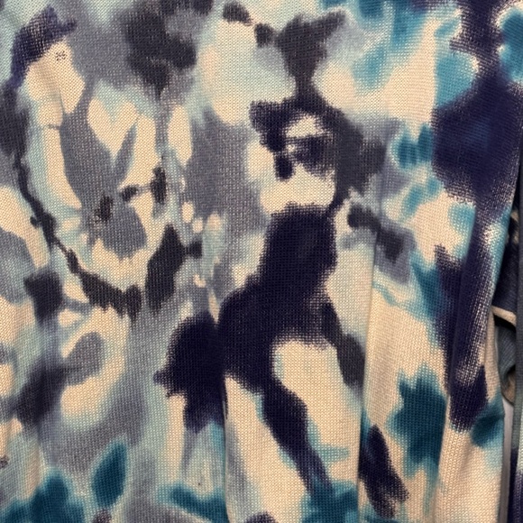 NWT Natural Life Taylor Blue Tie Dye Oversized Sweater Dress 100% cotton - Picture 8 of 10